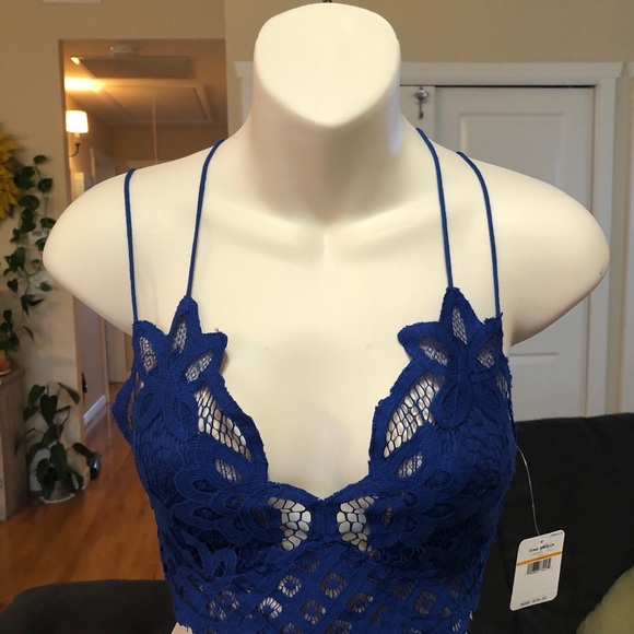 FREE PEOPLE BLUE KNIT BRALETTE - Picture 15 of 16